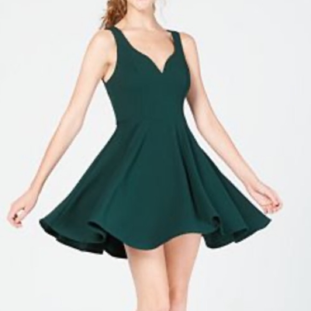 Dark green A-Line B. Darlin dress